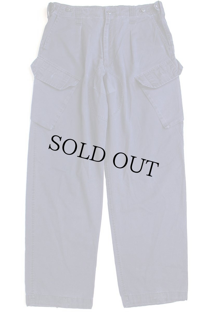 画像2: イギリス軍 BRITISH ROYAL NAVY COMBAT ワンタック カーゴパンツ 紺 96★03 ロイヤルネイビー (2)