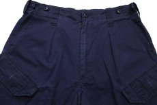 画像4: イギリス軍 BRITISH ROYAL NAVY COMBAT ワンタック カーゴパンツ 紺 96★03 ロイヤルネイビー (4)
