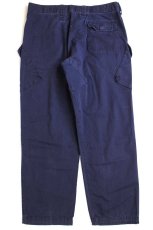 画像3: イギリス軍 BRITISH ROYAL NAVY COMBAT ワンタック カーゴパンツ 紺 100★06 ロイヤルネイビー (3)