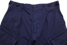 画像4: イギリス軍 BRITISH ROYAL NAVY COMBAT ワンタック カーゴパンツ 紺 96★04 ロイヤルネイビー (4)