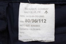 画像6: イギリス軍 BRITISH ROYAL NAVY COMBAT ワンタック カーゴパンツ 紺 96★04 ロイヤルネイビー (6)