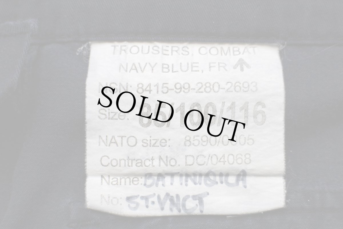 画像6: イギリス軍 BRITISH ROYAL NAVY COMBAT ワンタック カーゴパンツ 紺 100★06 ロイヤルネイビー (6)