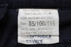 画像6: イギリス軍 BRITISH ROYAL NAVY COMBAT ワンタック カーゴパンツ 紺 100★06 (6)