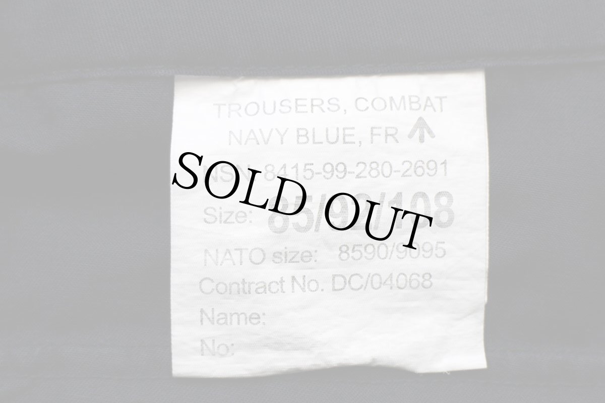 画像6: イギリス軍 BRITISH ROYAL NAVY COMBAT ワンタック カーゴパンツ 紺 92★01 ロイヤルネイビー (6)