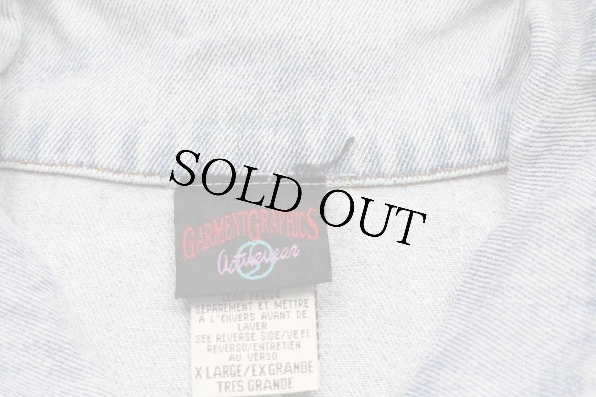 画像5: 90s LOONEY TUNES ダフィーダック シルベスター トゥイーティー パッチ付き デニムジャケット 4ポケット XL (5)