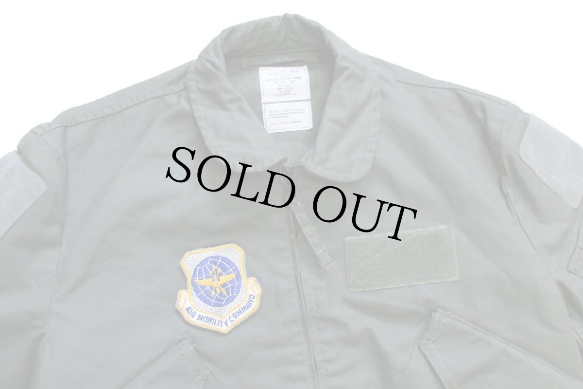 画像3: 10s 米軍 USAF CWU-36/P パッチ付き ノボロイド アラミド フライトジャケット セージグリーン M★艶消しマット (3)