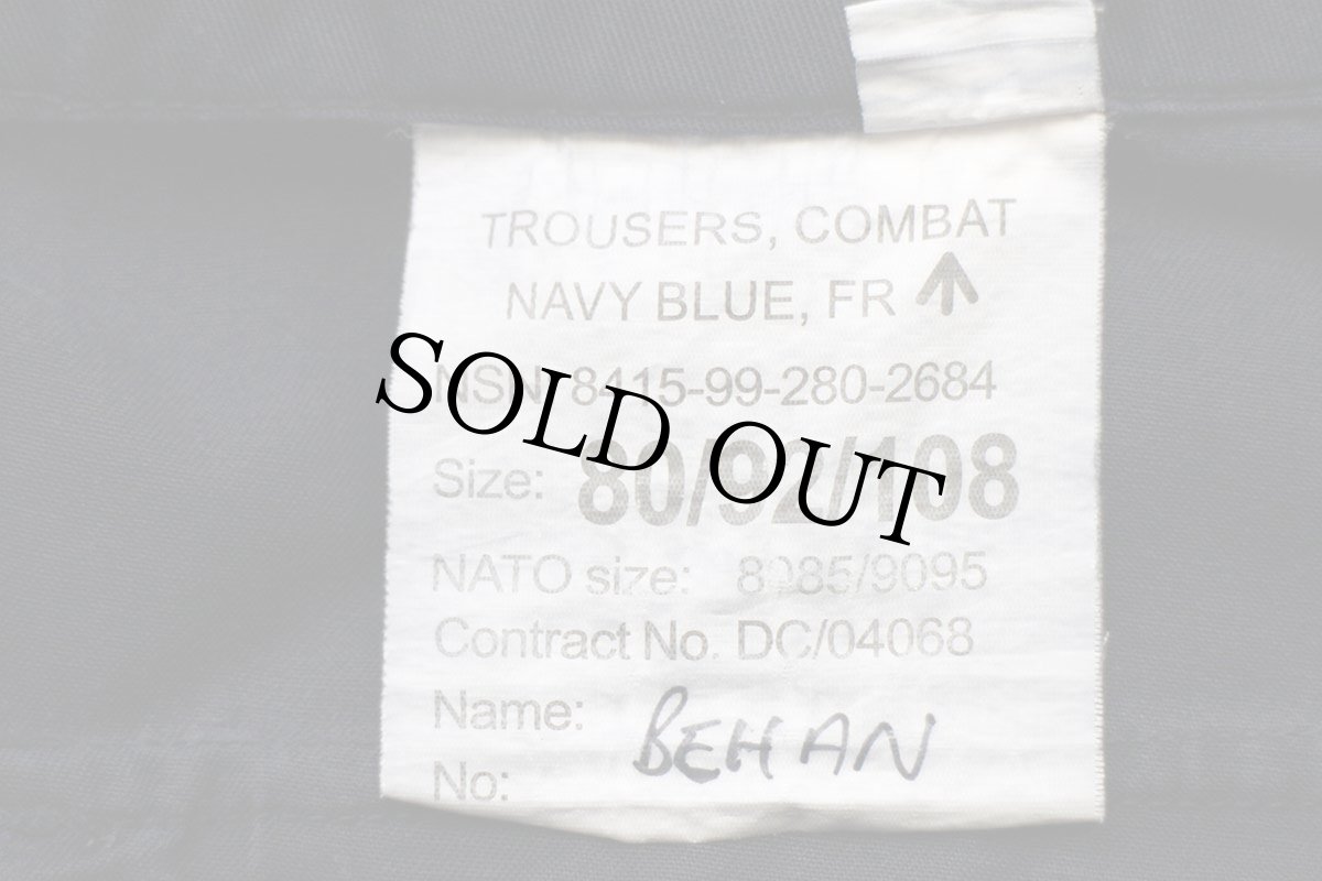 画像6: イギリス軍 BRITISH ROYAL NAVY COMBAT ワンタック カーゴパンツ 紺 92★02 ロイヤルネイビー (6)