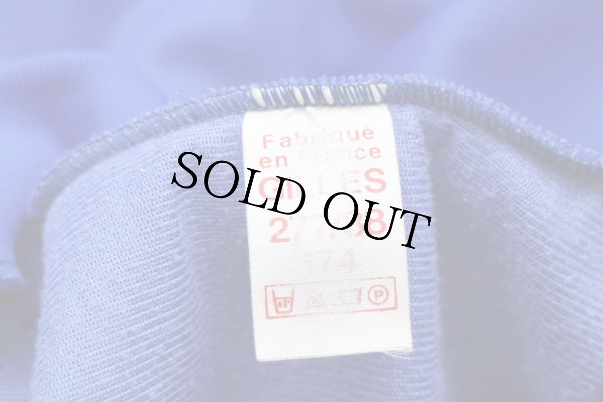 画像4: 80s フランス軍 AIR FORCE ロゴ トレーニング トラックジャケット 青 174★07 ジャージ (4)