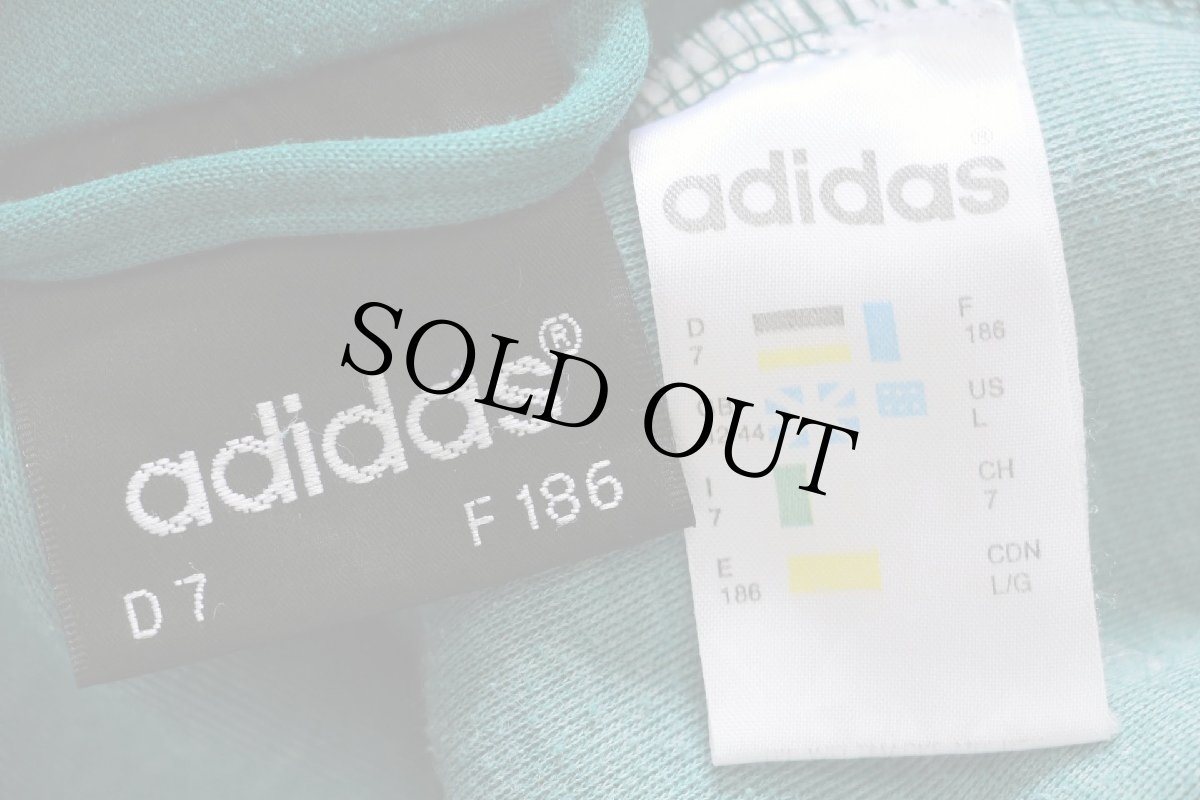 画像4: 90s adidasアディダス ロゴ刺繍&EINTRACHTフロッキープリント マルチカラー トラックジャケット L★ジャージ (4)