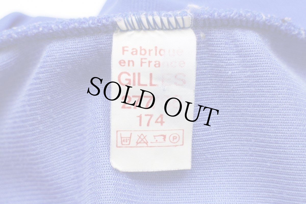 画像4: 80s フランス軍 AIR FORCE ロゴ トレーニング トラックジャケット 青 174★10 ジャージ (4)