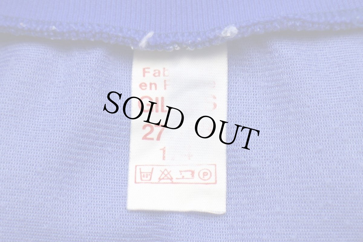 画像4: 80s フランス軍 AIR FORCE ロゴ トレーニング トラックジャケット 青 174★09 ジャージ (4)