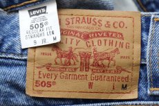 画像6: 00s メキシコ製 Levi'sリーバイス 505 デニムパンツ 9 JR. M★SDP315 (6)