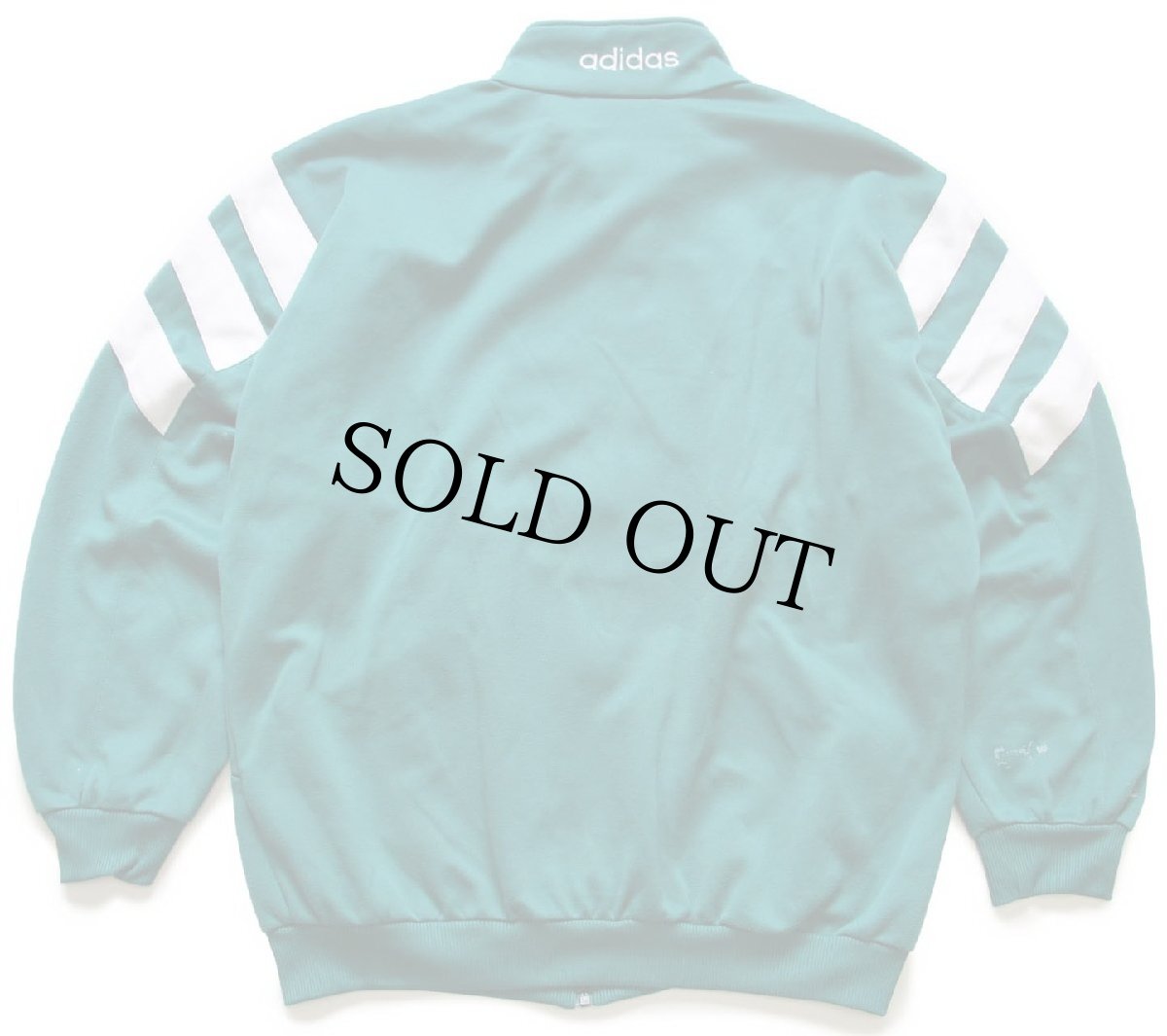 画像2: 90s adidasアディダス ロゴ刺繍&EINTRACHTフロッキープリント マルチカラー トラックジャケット L★ジャージ (2)