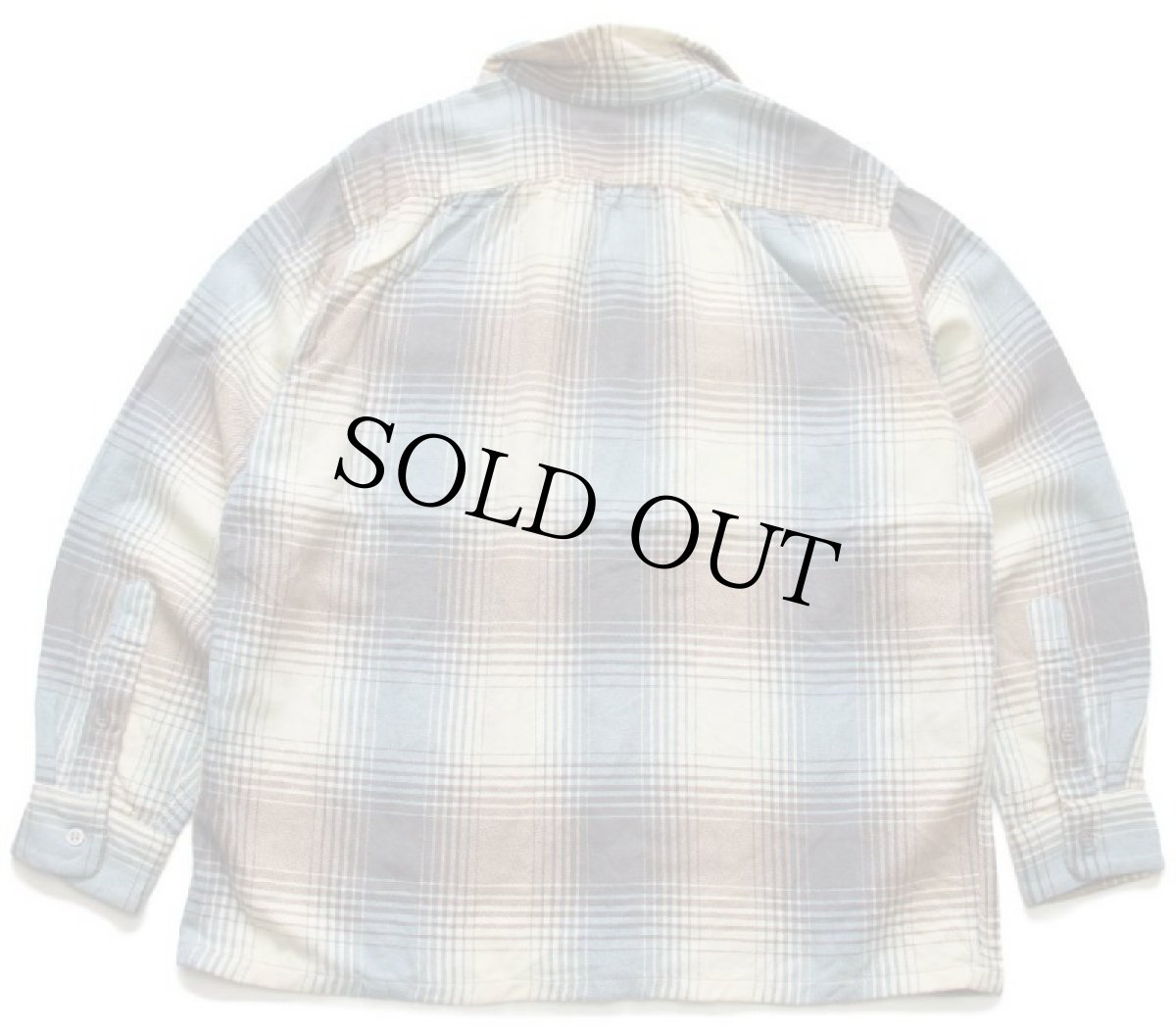 画像2: 50s カナダ製 a Concordia Classic オンブレチェック ウール オープンカラーシャツ (2)