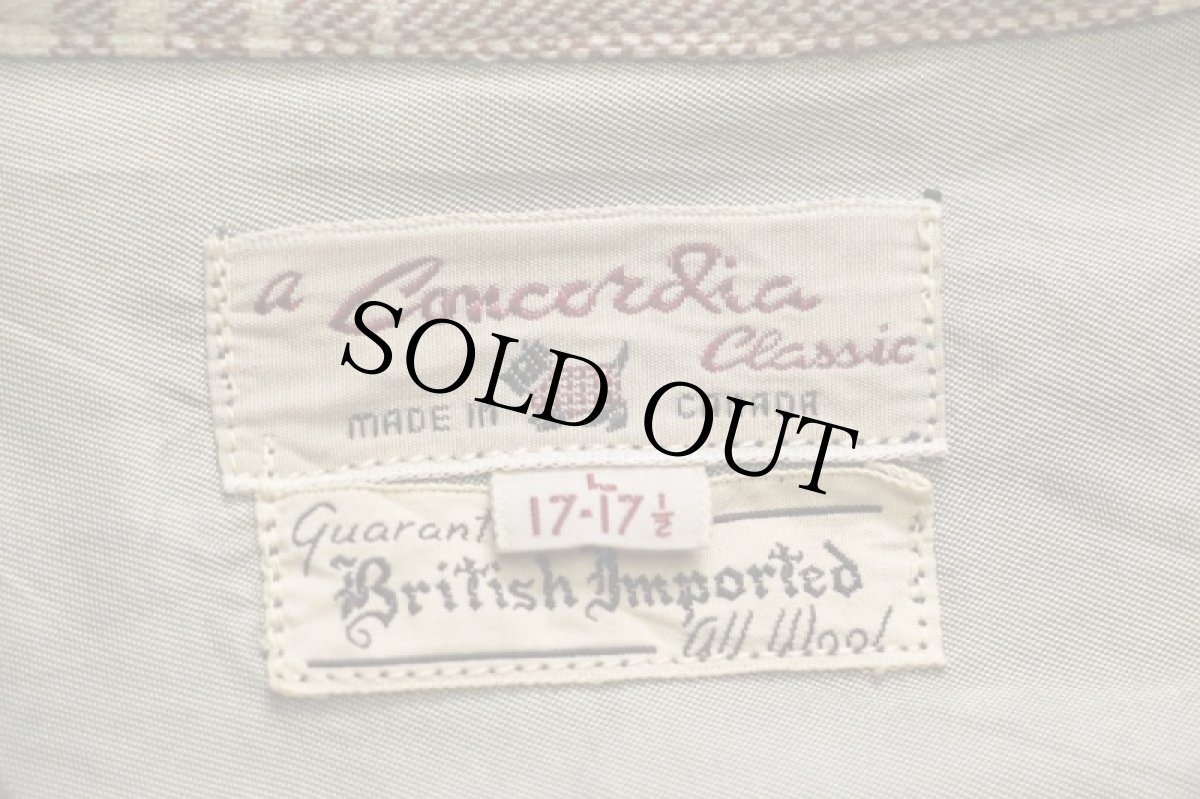 画像5: 50s カナダ製 a Concordia Classic オンブレチェック ウール オープンカラーシャツ (5)