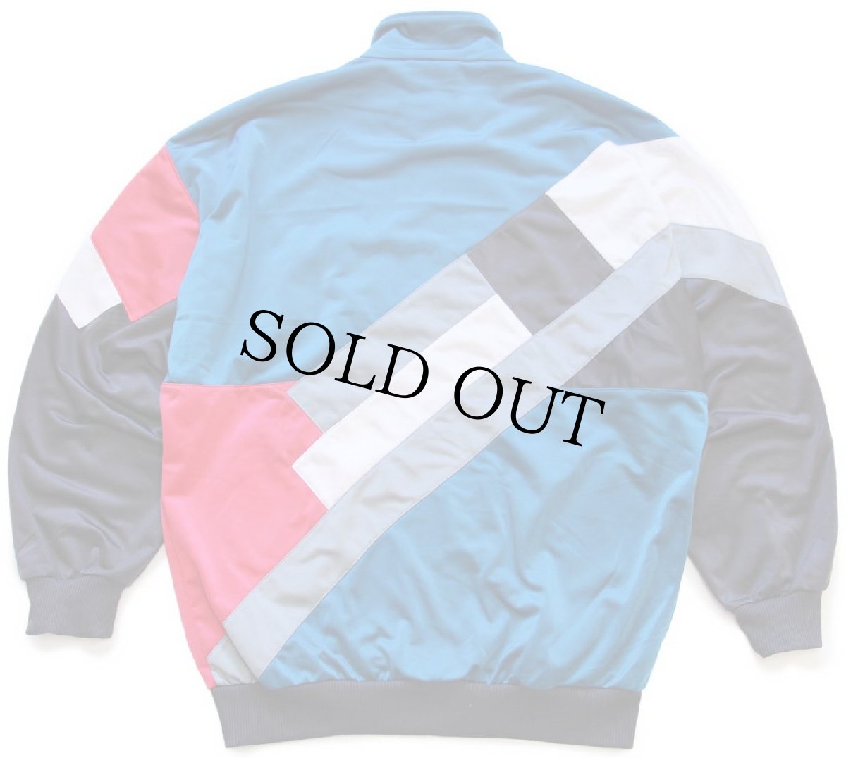 画像2: 90s adidasアディダス トレフォイル ロゴ刺繍 マルチカラー アシンメトリー トラックジャケット M★ジャージ (2)