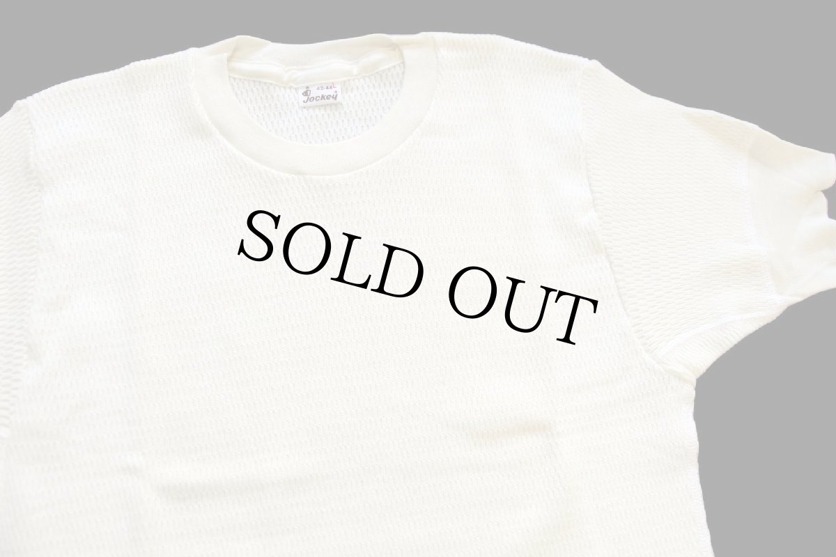 画像4: デッドストック★60s JOCKEY コットン 半袖サーマルシャツ ナチュラル L (4)