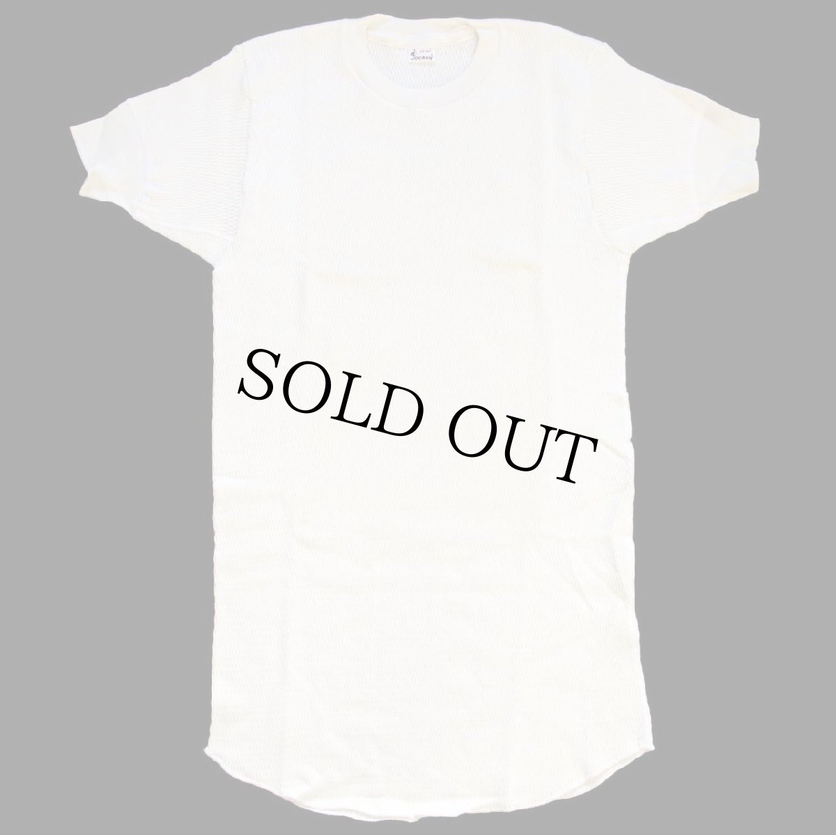 画像2: デッドストック★60s JOCKEY コットン 半袖サーマルシャツ ナチュラル L (2)