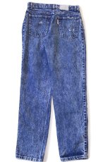 画像3: 80s USA製 Levi'sリーバイス 40760 ワンタック ダメージ ケミカルウォッシュ デニムパンツ w30 L32★アシッド (3)