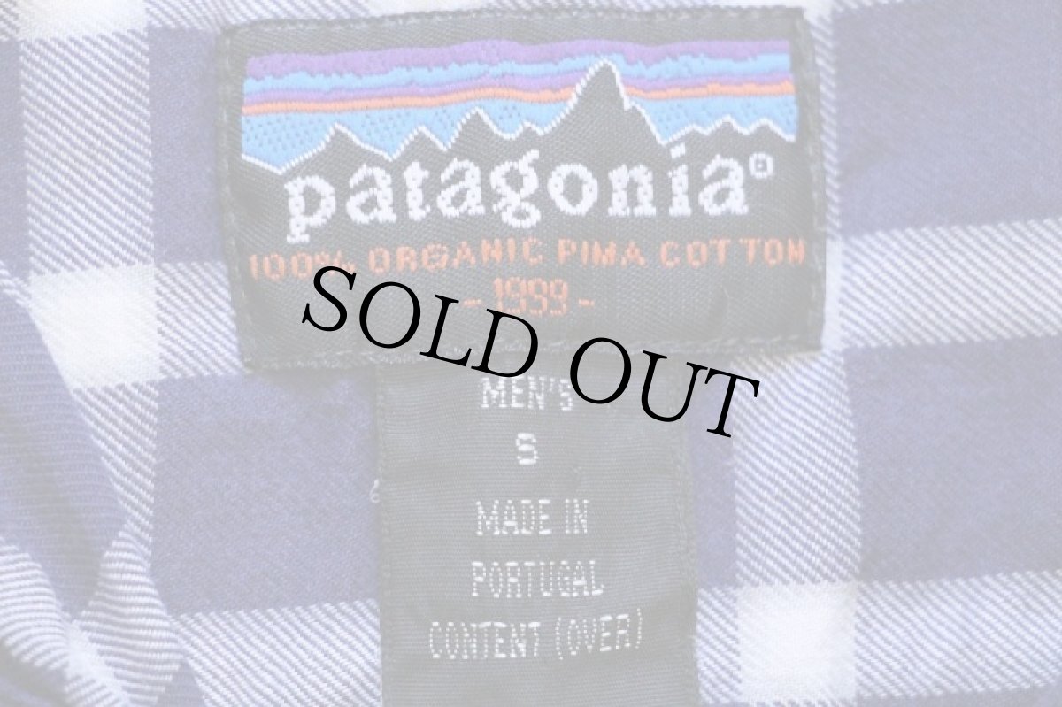 画像4: 90s ポルトガル製 patagoniaパタゴニア チェック オーガニック ピマ コットンシャツ S (4)