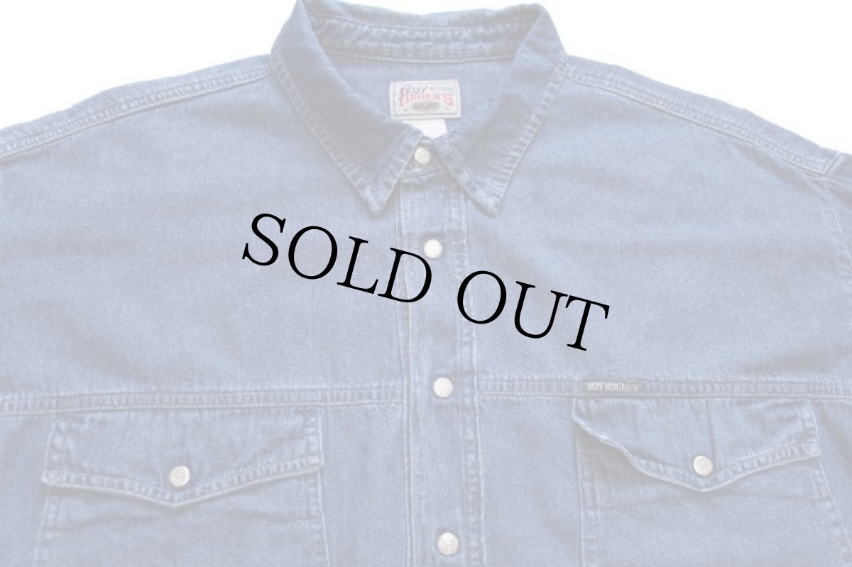 画像3: 90s Roy ROGER'S デニムシャツ★特大 (3)