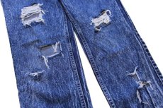 画像8: 80s USA製 Levi'sリーバイス 40760 ワンタック ダメージ ケミカルウォッシュ デニムパンツ w30 L32★アシッド (8)