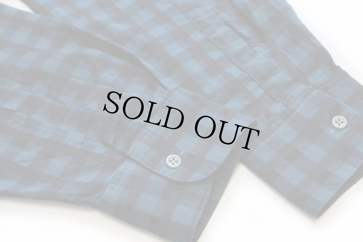 画像6: 90s イタリア製 SISLEY チェック オープンカラーシャツ L (6)