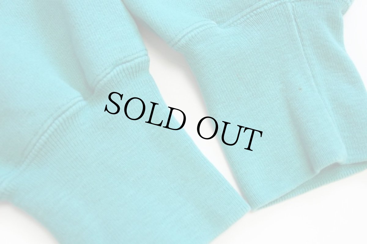 画像7: 90s USA製 Championチャンピオン 無地 目無し リバースウィーブ スウェット エメラルドグリーン L★ブランク (7)