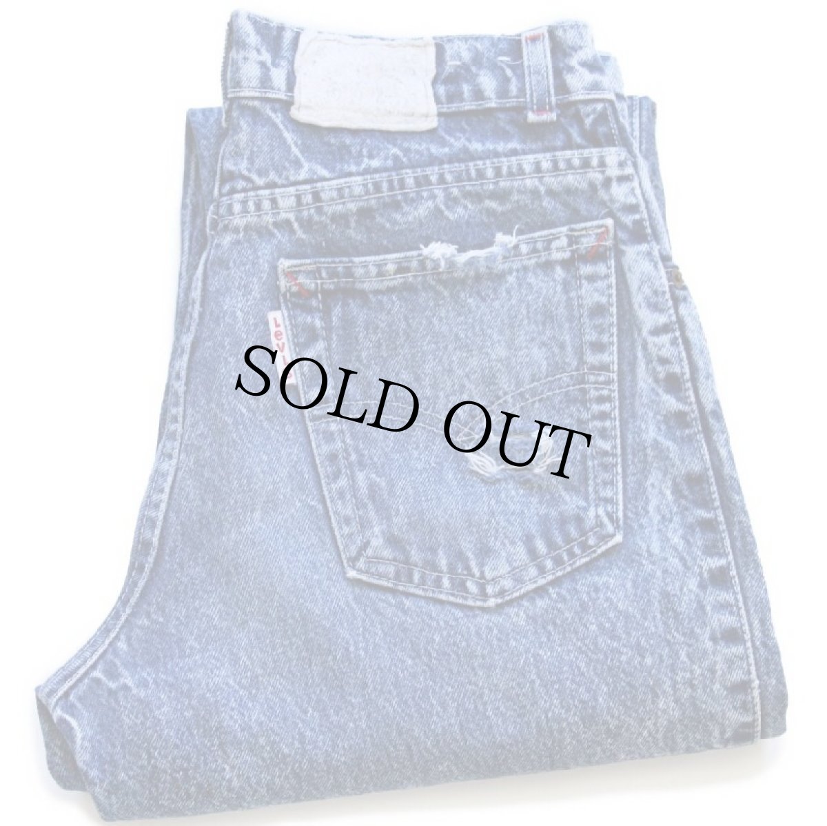 画像1: 80s USA製 Levi'sリーバイス 40760 ワンタック ダメージ ケミカルウォッシュ デニムパンツ w30 L32★アシッド (1)