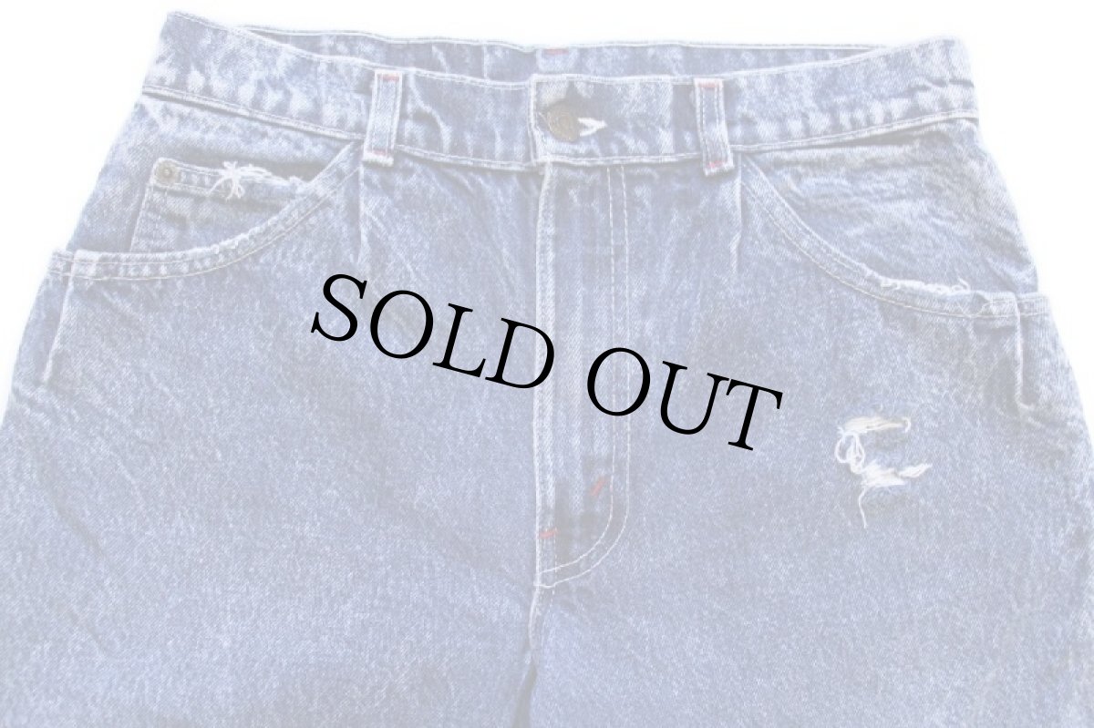 画像4: 80s USA製 Levi'sリーバイス 40760 ワンタック ダメージ ケミカルウォッシュ デニムパンツ w30 L32★アシッド (4)