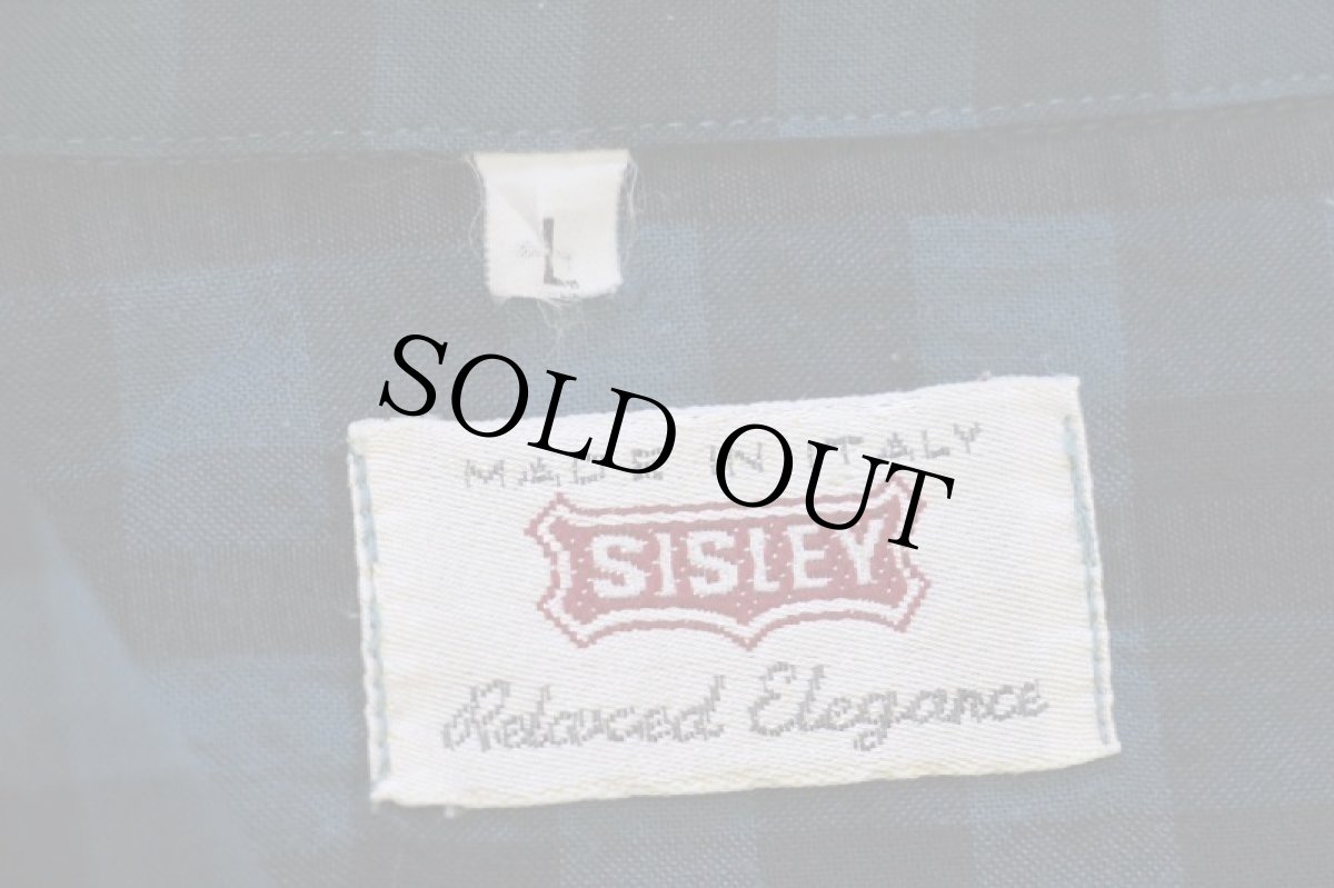 画像4: 90s イタリア製 SISLEY チェック オープンカラーシャツ L (4)