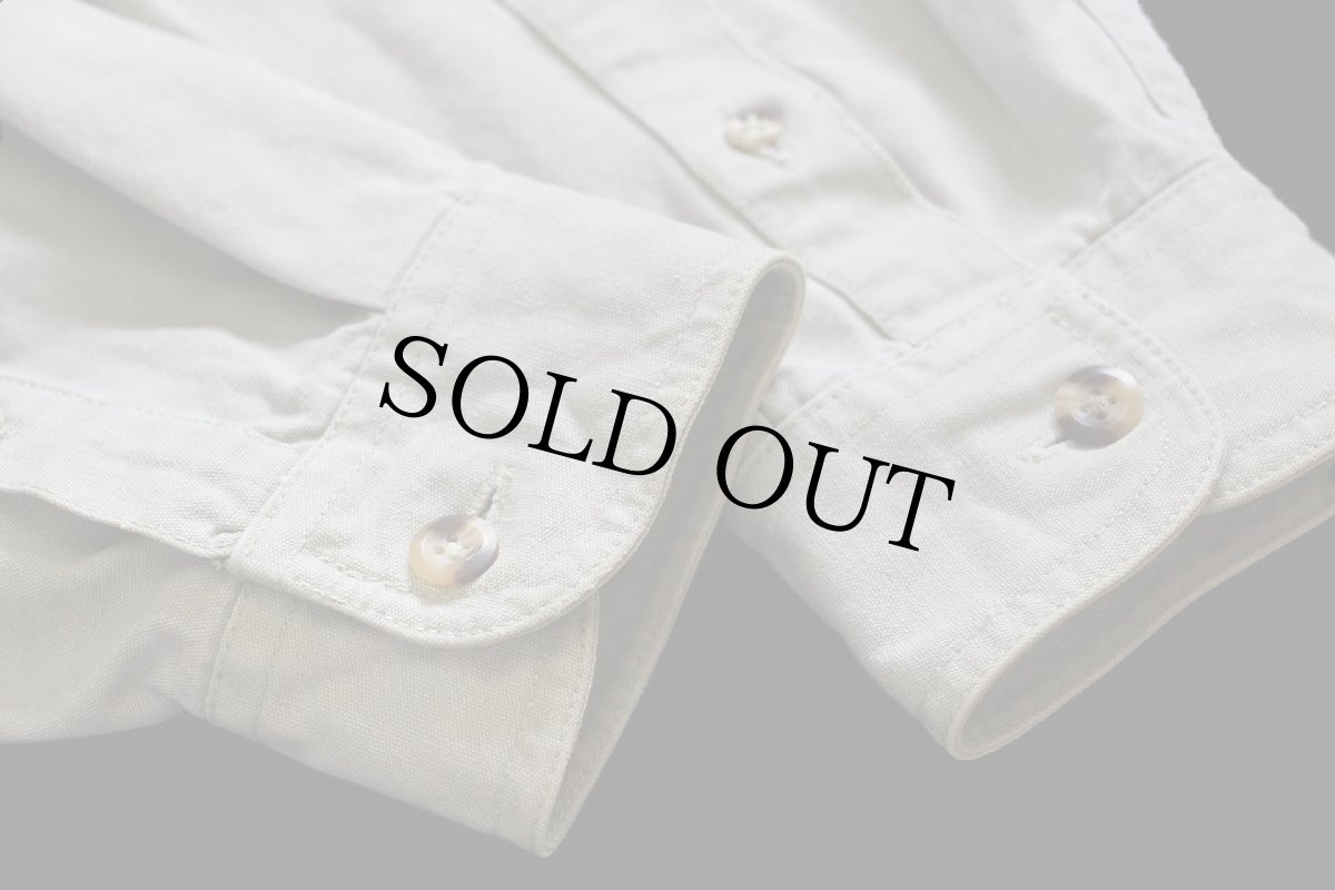 画像6: 90s patagoniaパタゴニア コットン キャンバス シャツ グリーングレー フェード L (6)