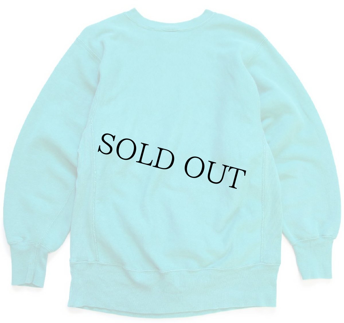 画像2: 90s USA製 Championチャンピオン 無地 目無し リバースウィーブ スウェット エメラルドグリーン L★ブランク (2)