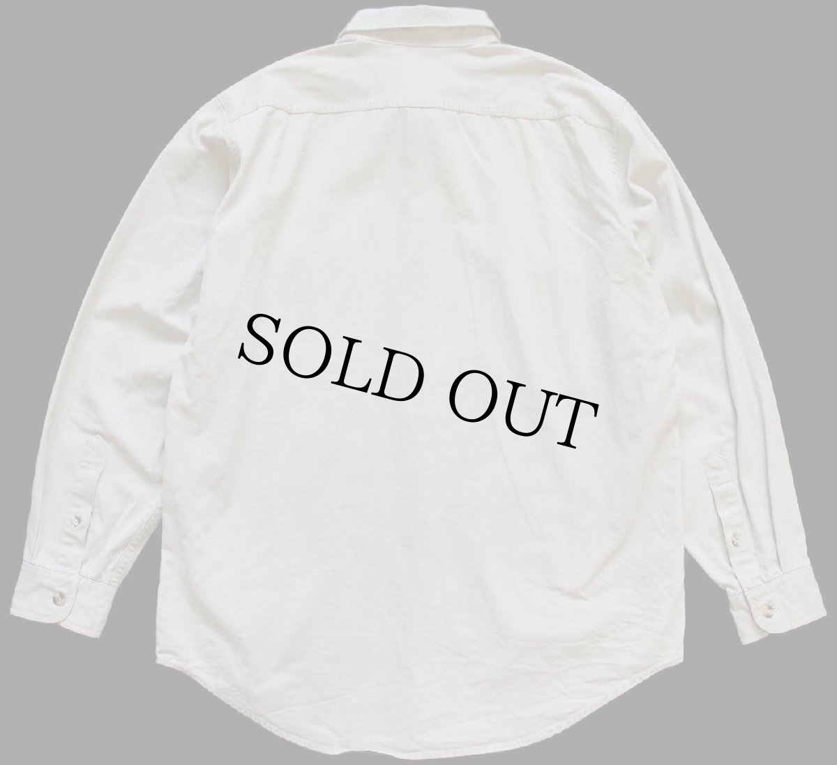 画像2: 90s patagoniaパタゴニア コットン キャンバス シャツ グリーングレー フェード L (2)