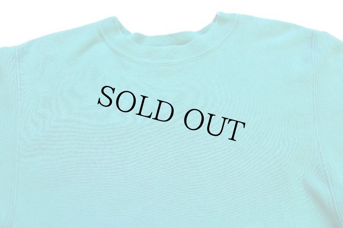 画像3: 90s USA製 Championチャンピオン 無地 目無し リバースウィーブ スウェット エメラルドグリーン L★ブランク (3)