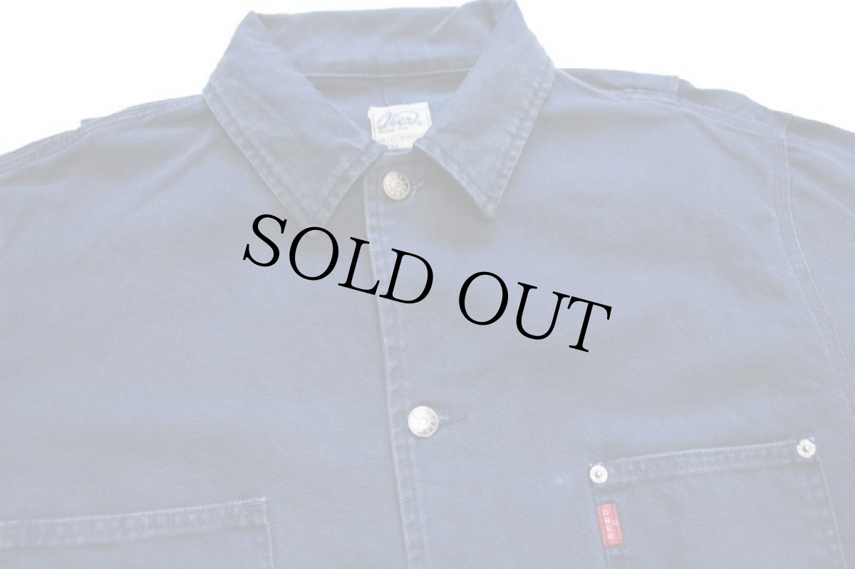 画像3: Ober ORIGINAL JEANS ダック地 カバーオール 紺 M (3)