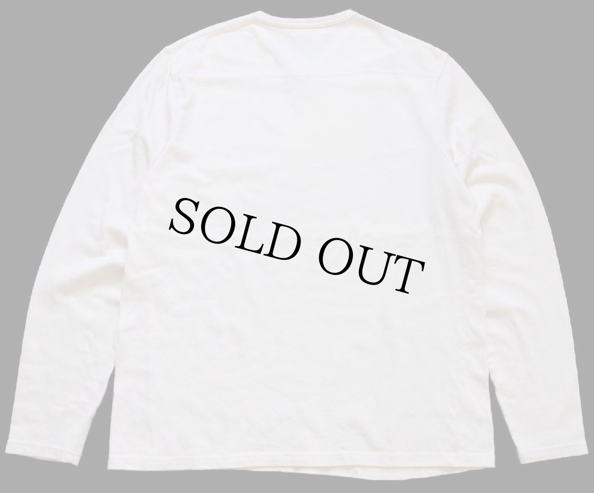 画像2: 00s ポロ ラルフローレン Vネック コットン カットソー 生成り M★フットボールTシャツ アスレチック (2)