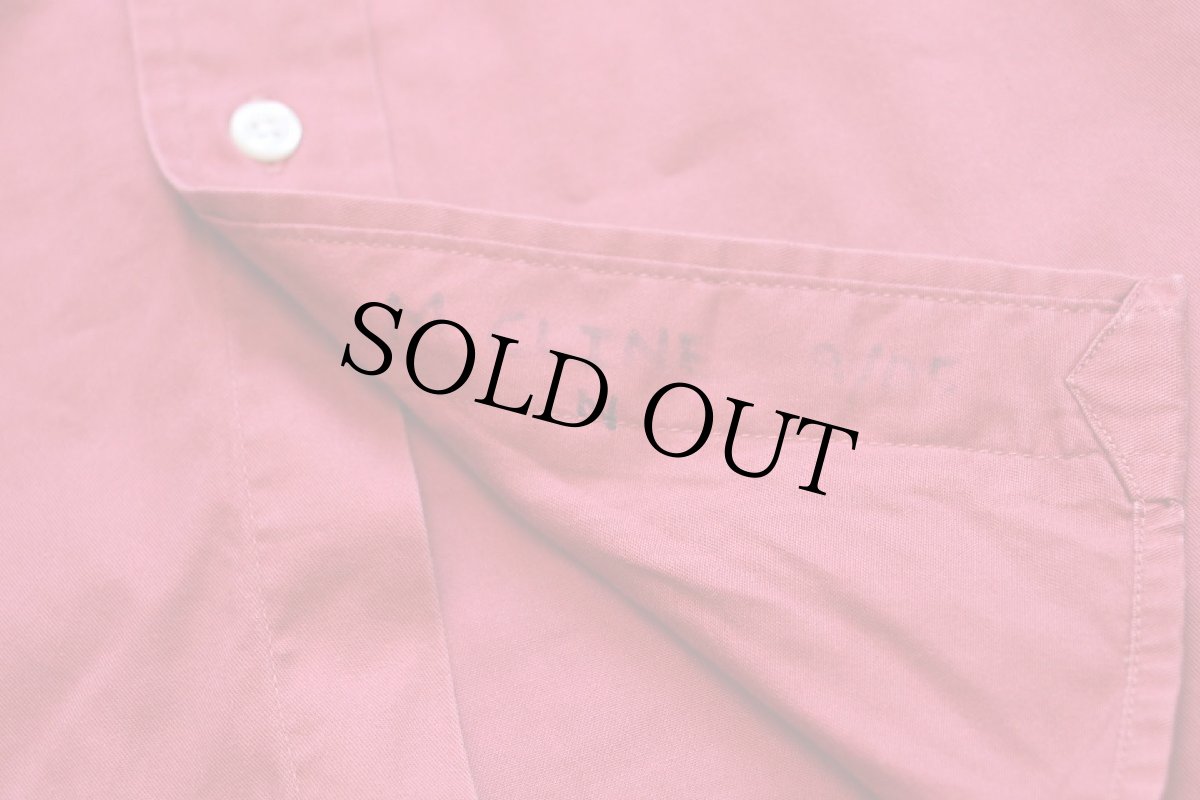 画像5: 90s ラルフローレン BLAKE ワンポイント ボタンダウン コットンシャツ カーマイン XL (5)