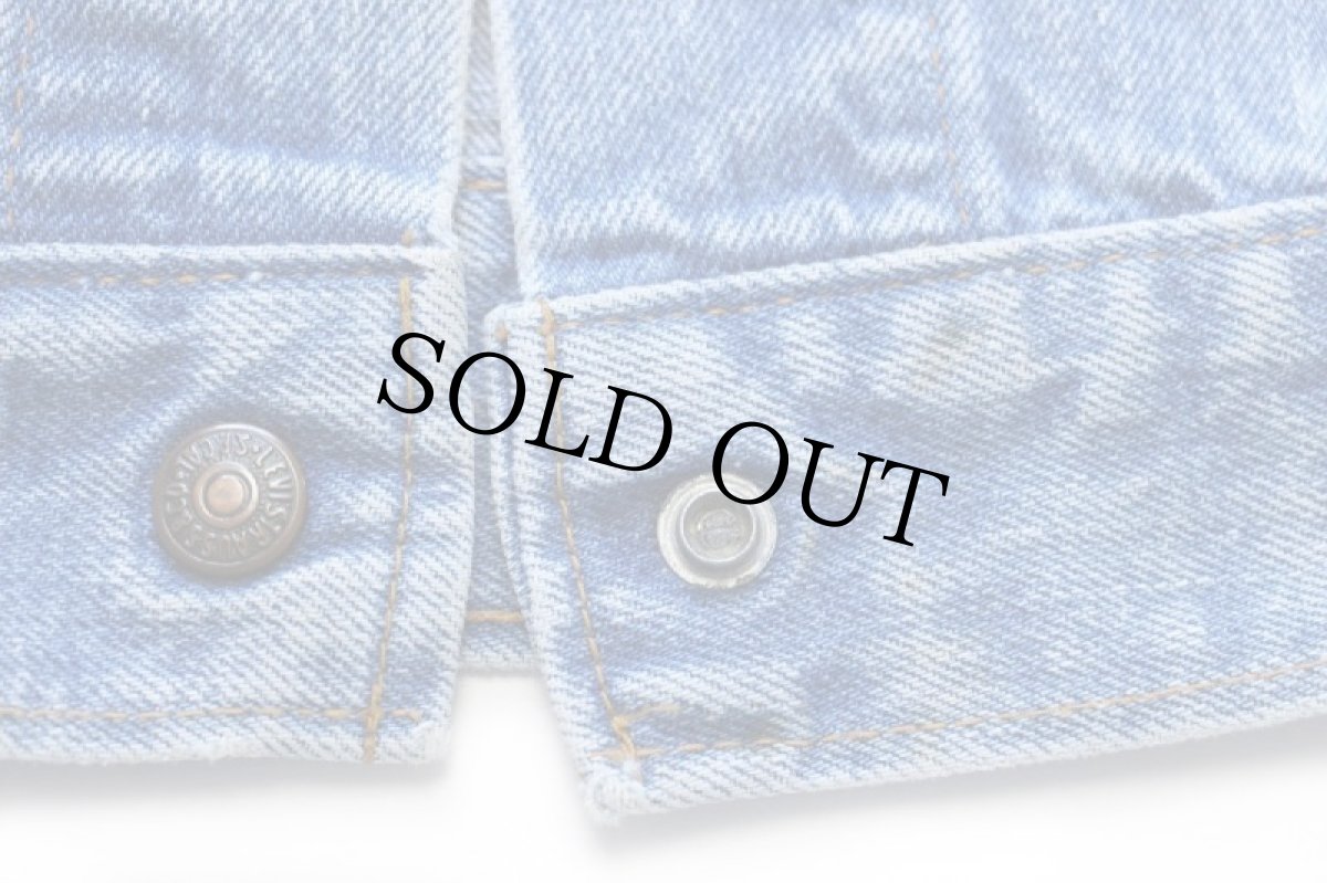 画像6: 70s Levi'sリーバイス ブリーチ デニムジャケット L (6)