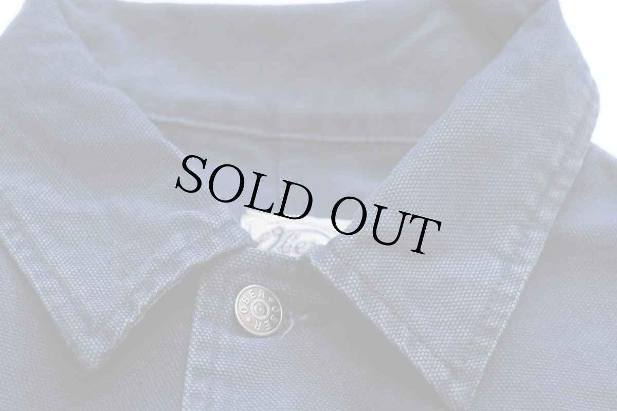 画像5: Ober ORIGINAL JEANS ダック地 カバーオール 紺 M (5)