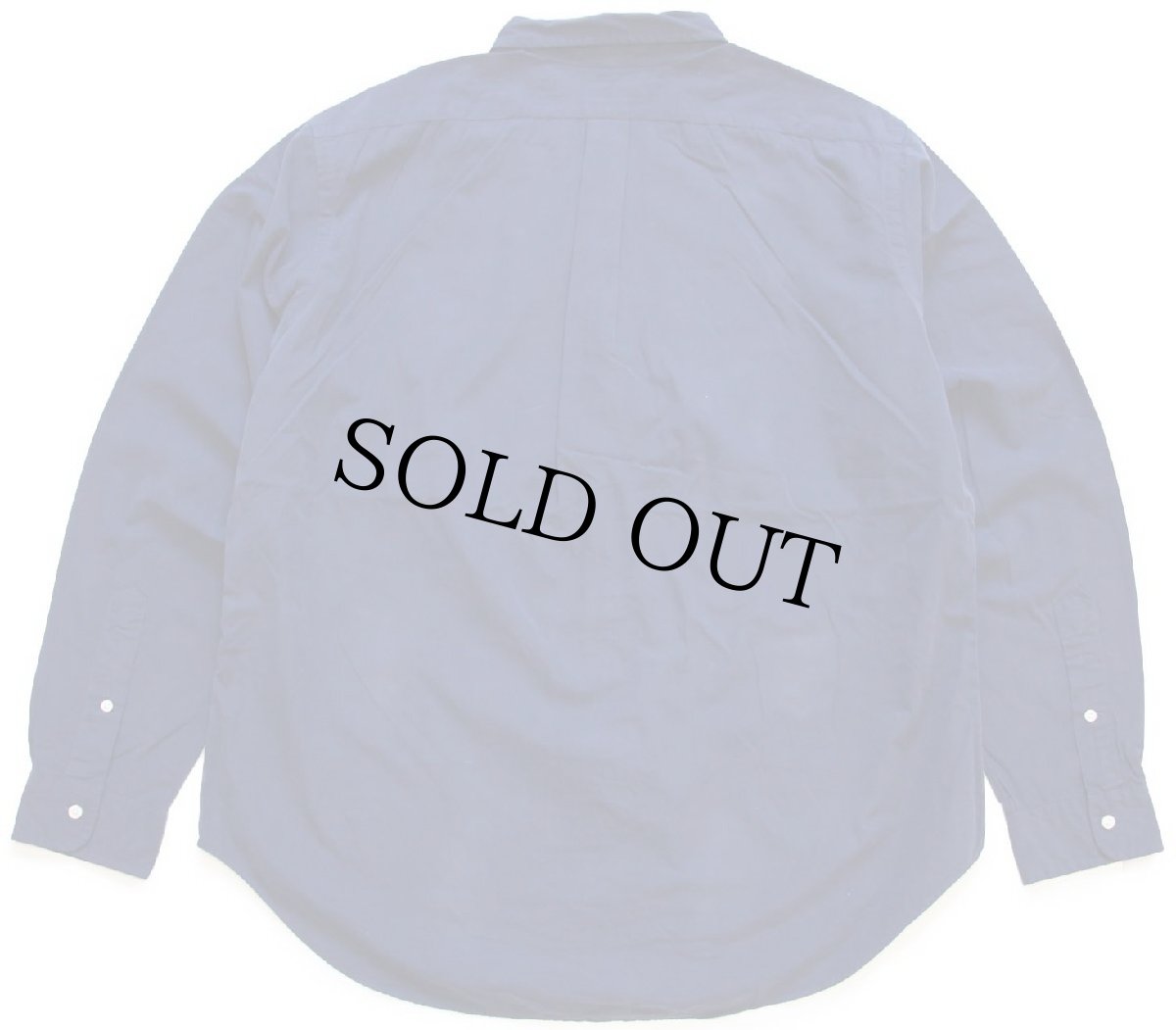 画像2: 00s ラルフローレン ワンポイント ボタンダウン コットンシャツ 紺 XL (2)