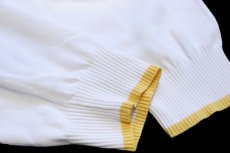 画像7: イタリア製 ICEBERG スヌーピー ウッドストック 刺繍 コットンニット ポロシャツ 白 (7)