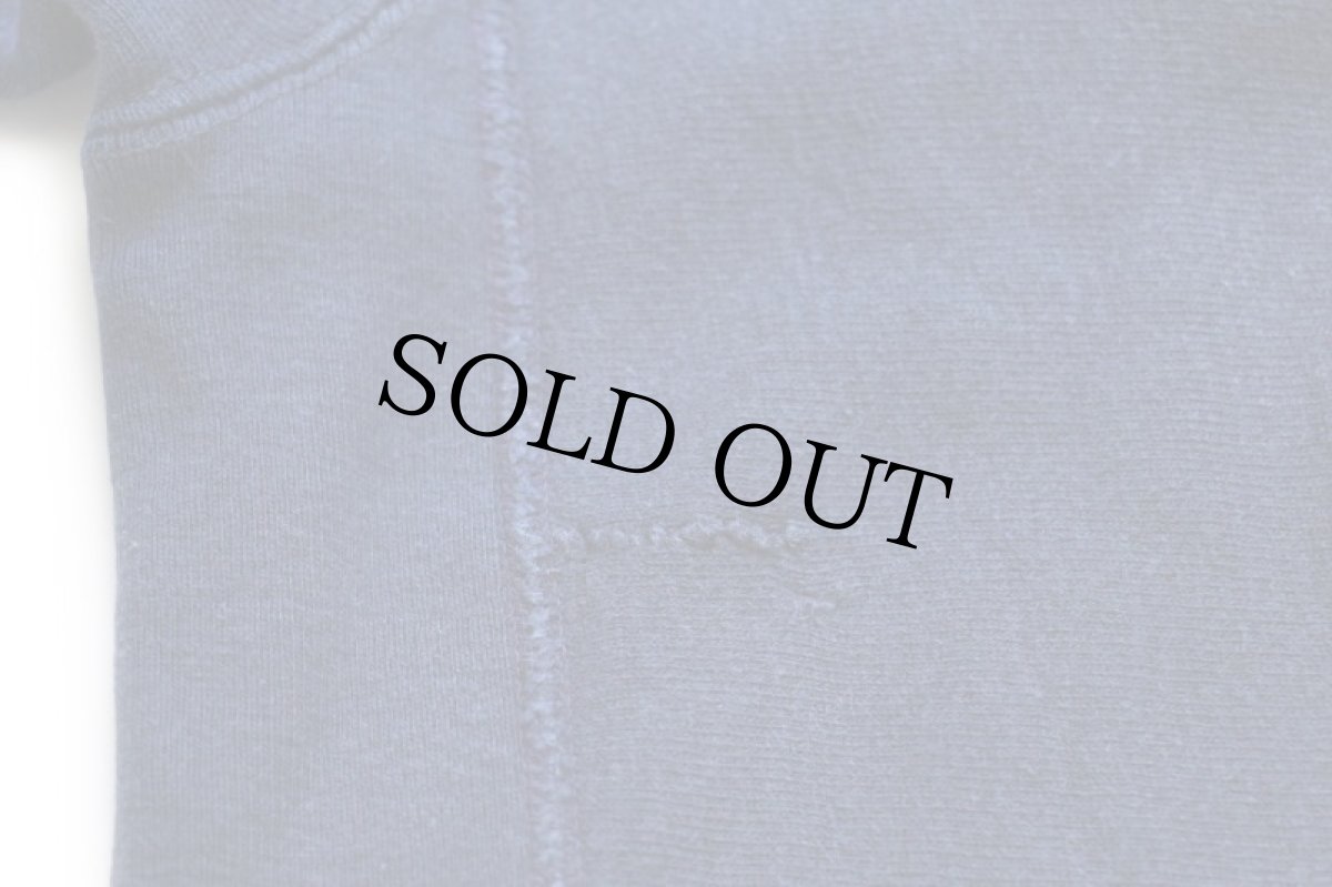 画像6: 70s USA製 Championチャンピオン 単色タグ 無地 目無し リバースウィーブ スウェット 紺 M (6)