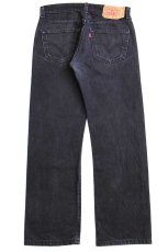 画像3: 00s メキシコ製 Levi'sリーバイス 501 ブラック デニムパンツ w31★SDP2598 (3)