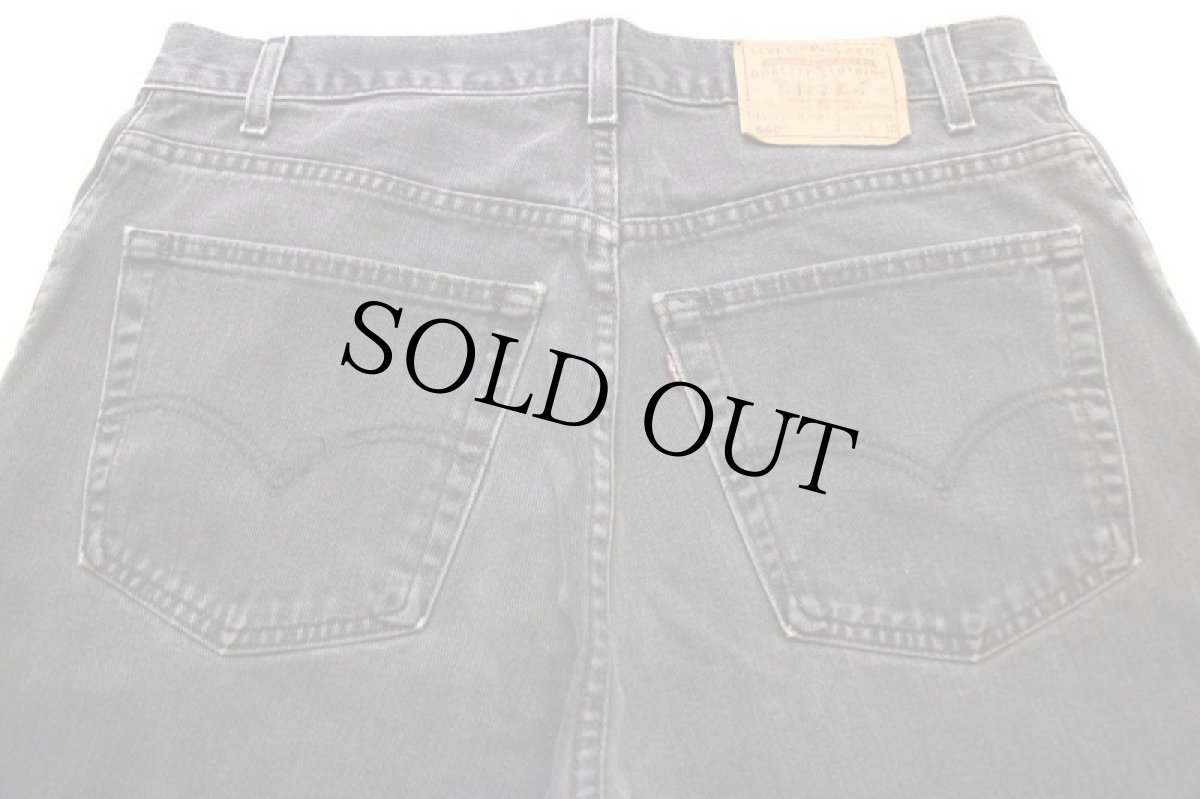 画像5: 90s USA製 Levi'sリーバイス 560 ブラック デニムパンツ フェード w36 L30★SDP2605 (5)