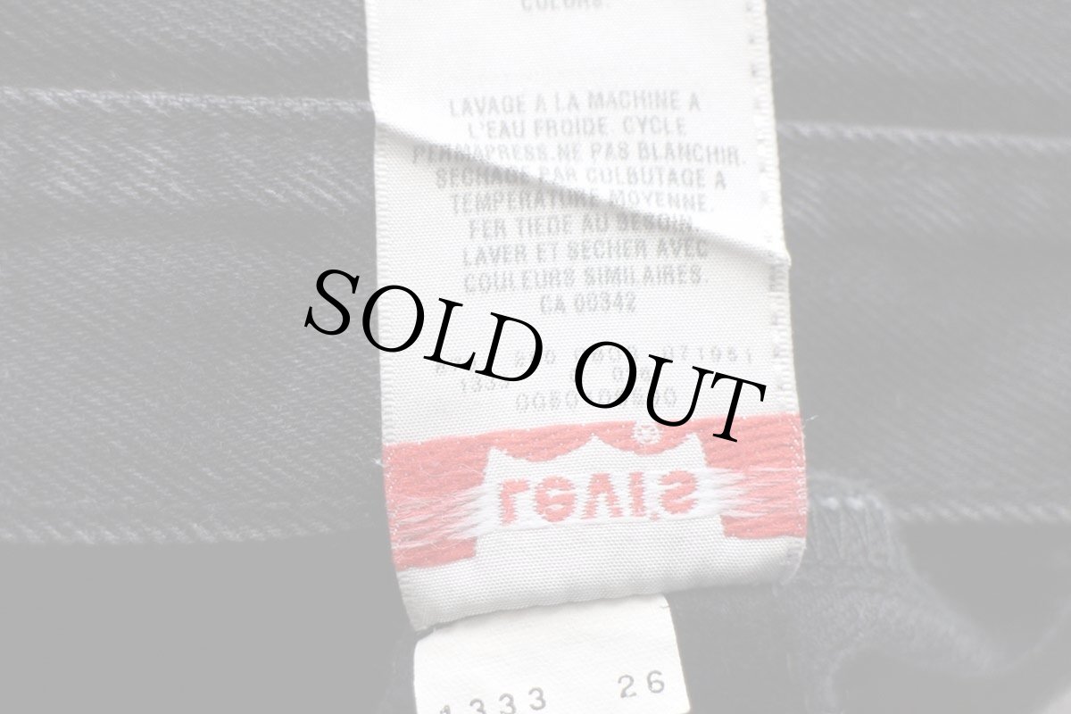 画像7: 00s メキシコ製 Levi'sリーバイス 501 ブラック デニムパンツ w31★SDP2598 (7)