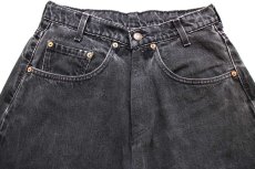 画像4: 90s USA製 Levi'sリーバイス ブラック デニムパンツ カスタム w29★SDP2607 (4)