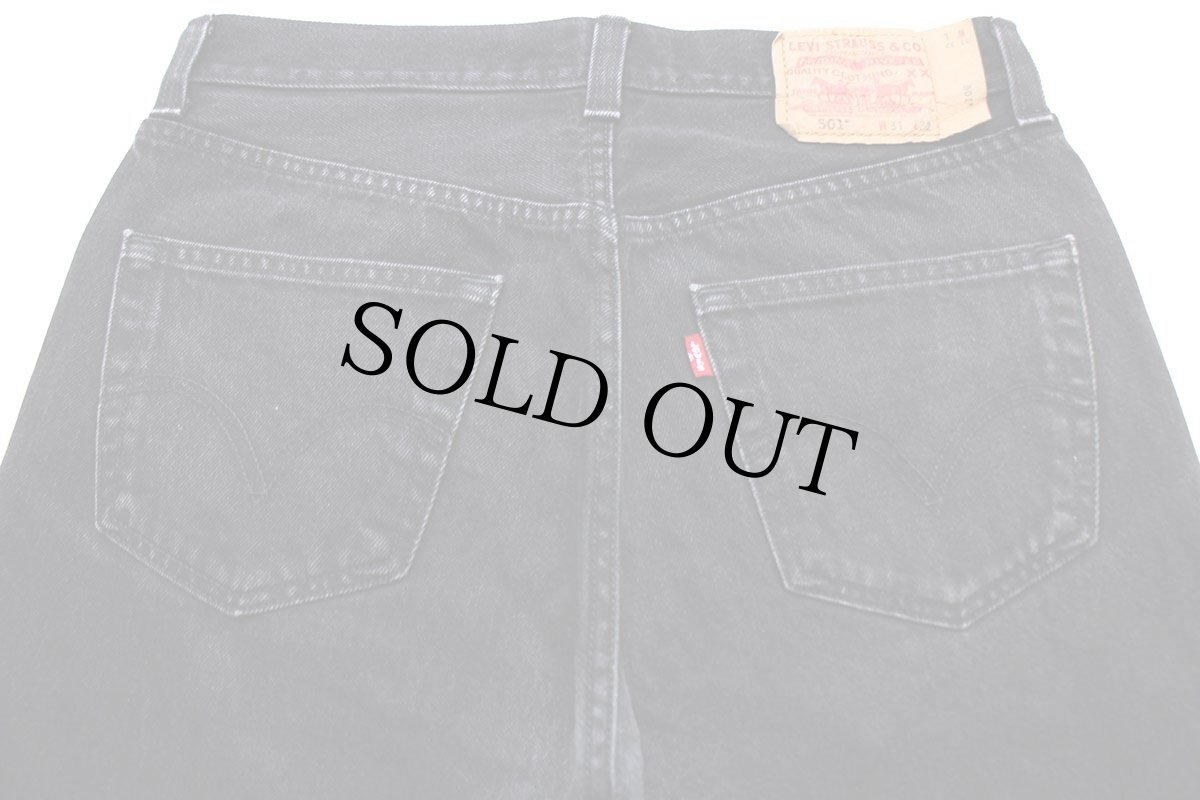画像5: 00s メキシコ製 Levi'sリーバイス 501 ブラック デニムパンツ w31★SDP2598 (5)