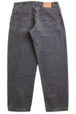 画像3: 90s USA製 Levi'sリーバイス 560 ブラック デニムパンツ フェード w36 L30★SDP2605 (3)