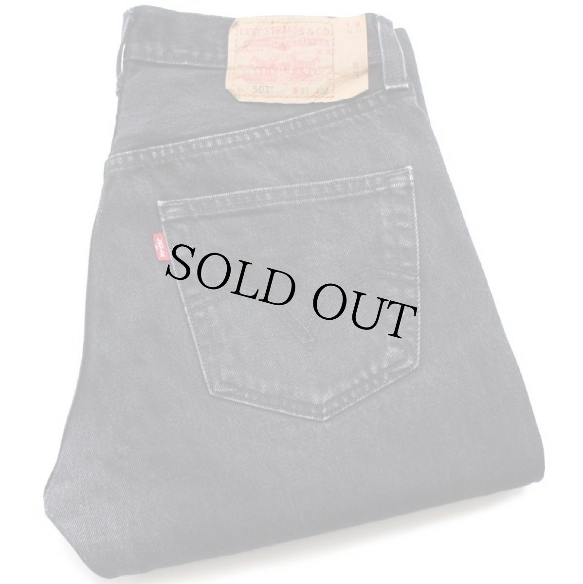 画像1: 00s メキシコ製 Levi'sリーバイス 501 ブラック デニムパンツ w31★SDP2598 (1)